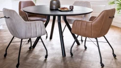 Arvada Rond Onyx Eettafel