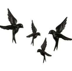 Avaler Vogels Set van 4 Wanddecoratie