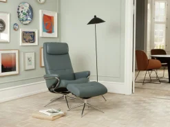 Berlin Relaxfauteuil + Hocker