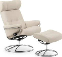 Berlin Relaxfauteuil + Hocker