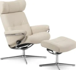 Berlin Relaxfauteuil + Hocker