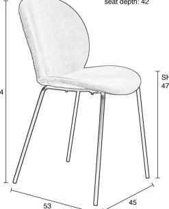 Bonnet (set van 2) Eetkamerstoel