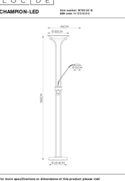 Champion-Led Vloerlamp