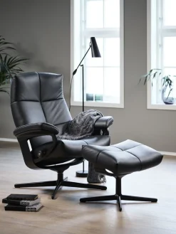 David Relaxfauteuil + Hocker