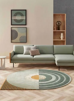 Fano Girare Green Vloerkleed