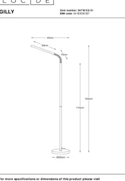 Gilly Wit Vloerlamp