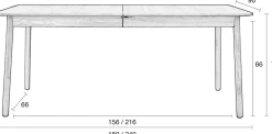 Glimps Natural Eettafel