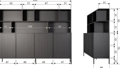 Gravure Open Opbergkast