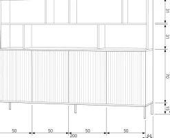 Gravure Open Opbergkast