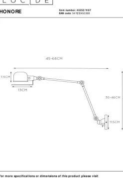 Honore Wandlamp