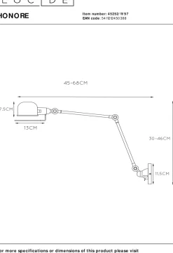 Honore Wandlamp