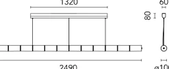 Luce Orizzontale Hanglamp