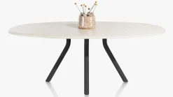 Lund 4-poot Off Black Eettafel