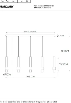 Margary Zwart Hanglamp