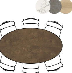 Masura Ellips Eettafel