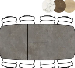Masura Uitschuifbaar Eettafel