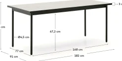Maurina Ecru Tuintafel