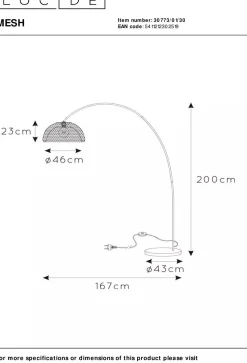 Mesh Boog Vloerlamp