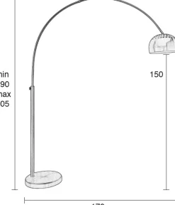 Metal Bow Vloerlamp