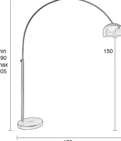 Metal Bow Vloerlamp