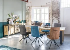 Metalox V-Poot Hout Eettafel