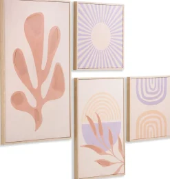 Moos Set 4 Wanddecoratie