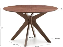 Naanim Bruin Eettafel
