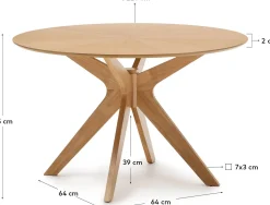 Naanim Naturel Eettafel