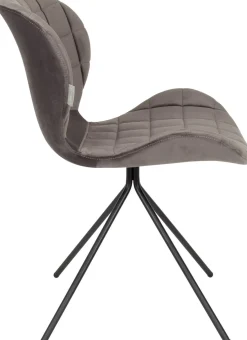 OMG velvet (set van 2) Eetkamerstoel