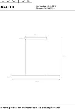 Raya Zwart Hanglamp