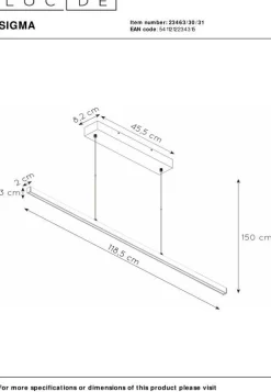 Sigma Wit Hanglamp