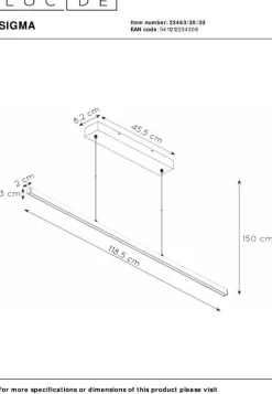 Sigma Zwart Hanglamp