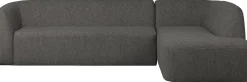 Sloping Grey/Black Melange Hoekbank