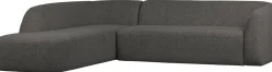 Sloping Grey/Black Melange Hoekbank
