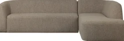 Sloping Light Brown Melange Hoekbank