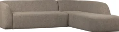 Sloping Light Brown Melange Hoekbank