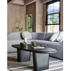 Sloping Light Brown Melange Hoekbank