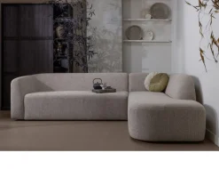 Sloping Natural Melange Hoekbank