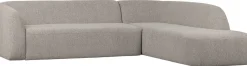 Sloping Off White Melange Hoekbank