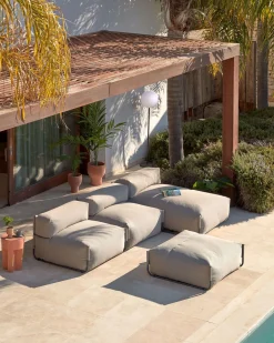 Square Outdoor Chaise Longue