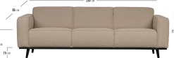 Statement Bouclé 3-Zitsbank