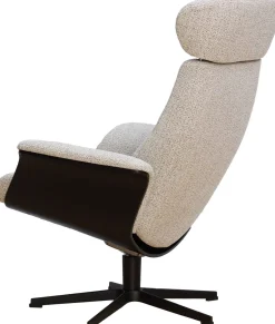 Time-Out Beige Relaxfauteuil + Hocker