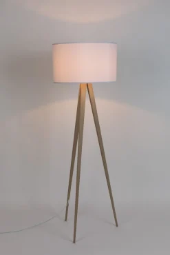 Tripod Wood Vloerlamp