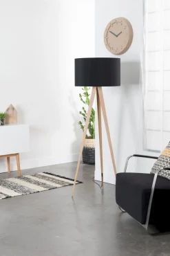 Tripod Wood Vloerlamp