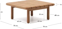 Turqueta Vierkante Salontafel