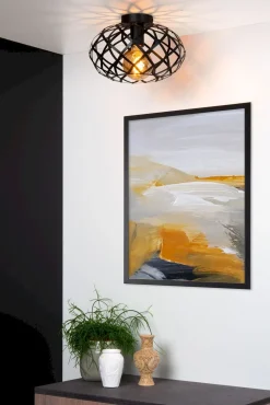 Wolfram Zwart Plafondlamp