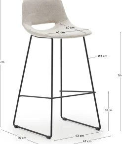 Zahara Hoog Barstoel